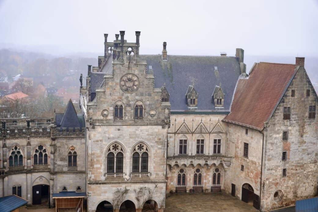 Castle in Europe with historic architecture.