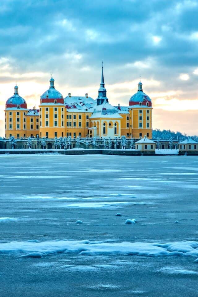 Moritzburg in winter (photo: Sebastian Rose ©Schlosserland Sachsen)